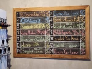 Charm taplist from April Crawl in Sathorn