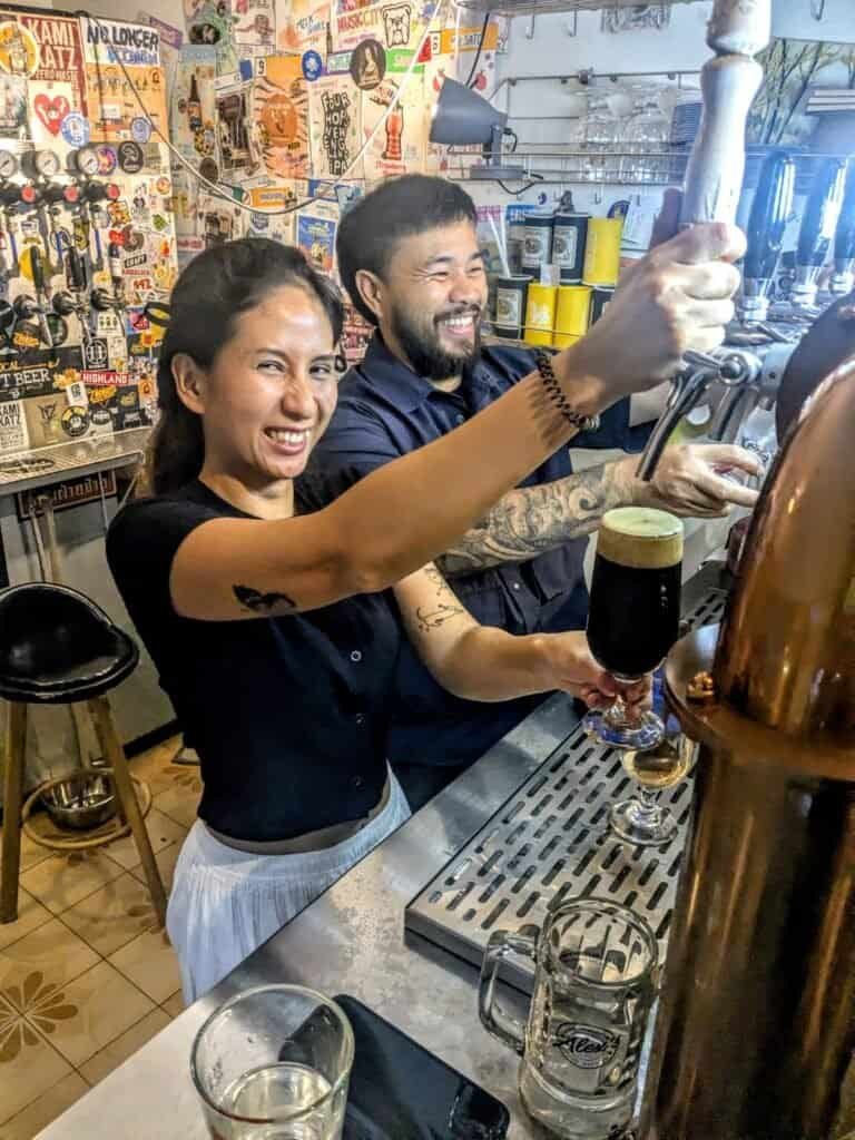 Isara Pub and Brewery in Bangkok in April