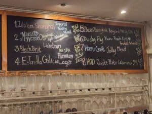 Nectar taplist from April Crawl in Sathorn