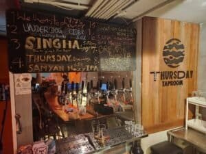 taplist at Ox Burger Sathorn April Crawl in Sathorn