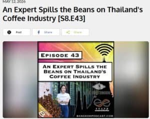 Bangkok podcast Thai Coffee beer