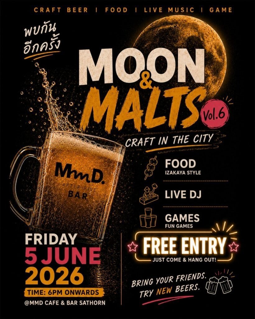 Moon and malts beer event Bangkok