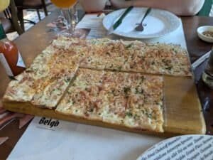 Flammekueche at Belgo in Bangkok