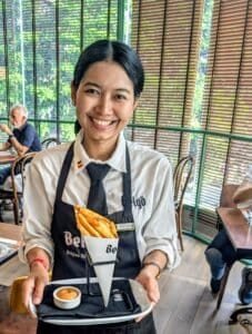 Belgo Fries served in Bangkok
