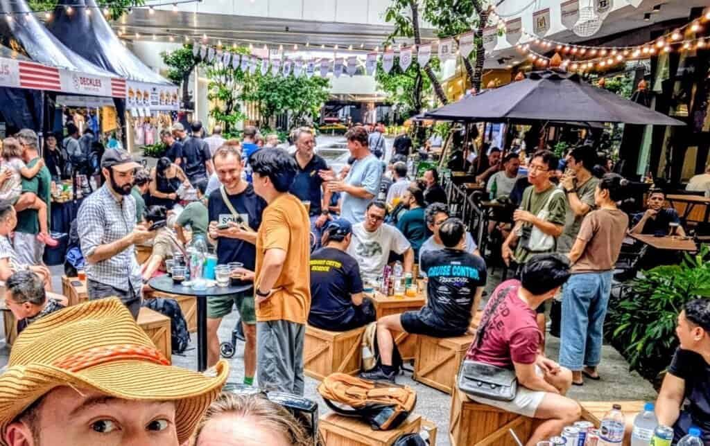 Crowd at American Craft Beer Experience in Bangkok